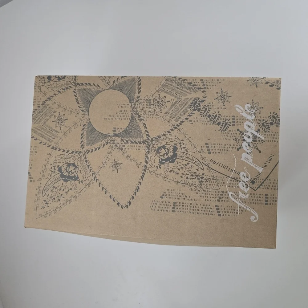 NIB Free People Boho Roma Raffia Sandals Platform Blue Cream Size 6 - Picture 14 of 16